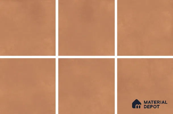 Cement Look Floor Tile TL 06286 E Copper Jewel 2 ft x 2 ft Vitrified Matte Finish - 9 mm | (Random 3) | Suitable for Living Room, Bedroom, Bathroom, Kitchen & Balcony