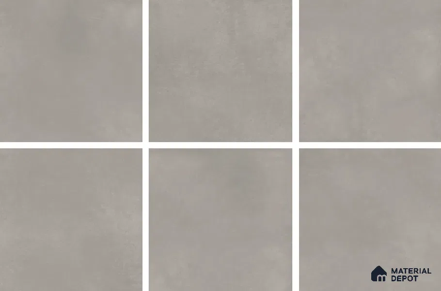 Cement Look Floor Tile TL 06286 C Grey Essence 2 ft x 2 ft Vitrified Matte Finish - 9 mm | (Random 3) | Suitable for Living Room, Bedroom, Bathroom, Kitchen & Balcony