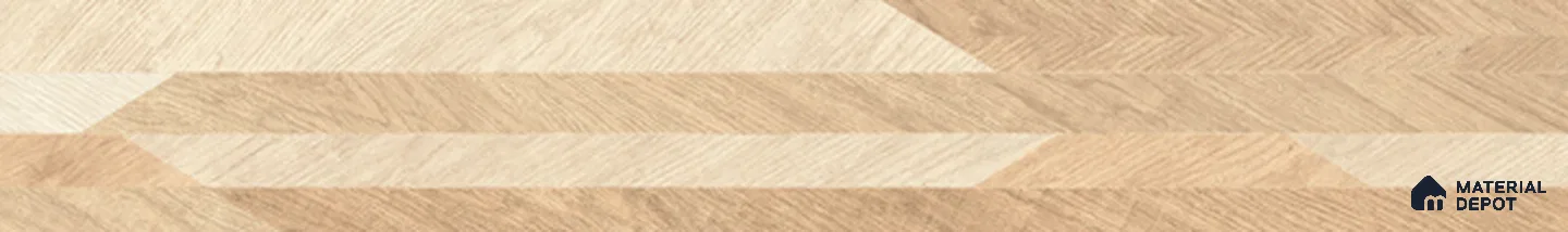 Wood Look Floor & Wall Tile TL 11448 C Art Wood Olmo 4 ft x 8 inc Vitrified Matte Finish - 9 mm | Random 8 | Suitable for Living Room, Bedroom & Dining