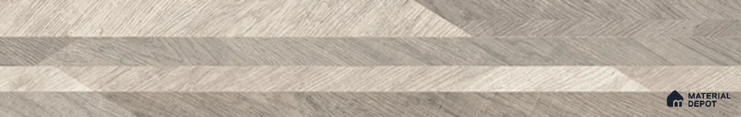 Wood Look Floor & Wall Tile TL 11448 D Art Wood Slate 4 ft x 8 inc Vitrified Matte Finish - 9 mm | Random 8 | Suitable for Living Room, Bedroom & Dining