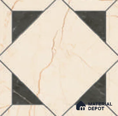 Floor Tile TL 12596 Trevi Nero 8 inc x 8 inc  Matte Finish