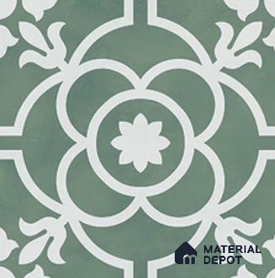 Floor & Wall Tile TL 12608 B Centro Green 1 ft x 1 ft  Carving Matte Finish - 9.5 mm 