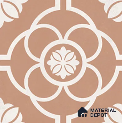 Floor & Wall Tile TL 12608 Asterix Pink Decor 1 ft x 1 ft  Carving Matte Finish - 9.5 mm 