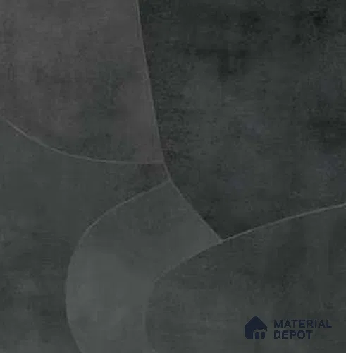 Geometric Floor & Wall Tile TL 12580 C Artila Black 2 ft x 2 ft Vitrified Matte Finish - 9 mm | Suitable for Living Room, Bathroom, Dinning & Office | Spacer Recommended