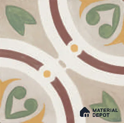 Floor Tile TL 12591 B Stella Wine 8 inc x 8 inc  Matte Finish