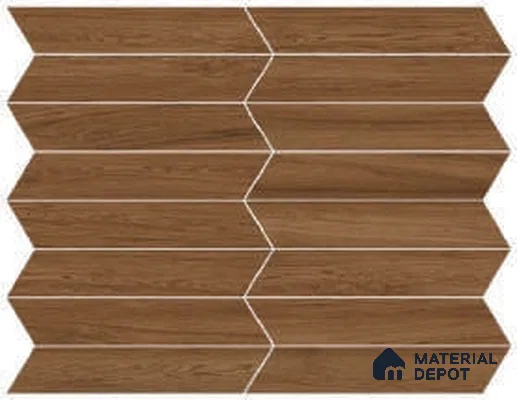 Wood Look Floor & Wall Tile TL 07205 E Feelwood Wenge 18 Inch x 3 Inch Vitrified Matte Finish - 9 mm | 2-3 mm Spacer is Mandatory