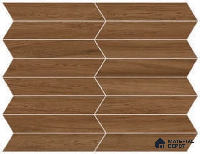 Wood Look Floor & Wall Tile TL 07205 E Feelwood Wenge 18 Inch x 3 Inch Vitrified Matte Finish - 9 mm | 2-3 mm Spacer is Mandatory