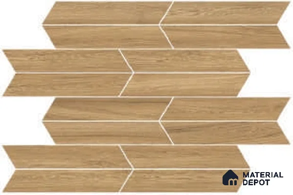 Wood Look Floor & Wall Tile TL 07205 D Feelwood Honey 18 Inch x 3 Inch Vitrified Matte Finish - 9 mm | 2-3 mm Spacer is Mandatory