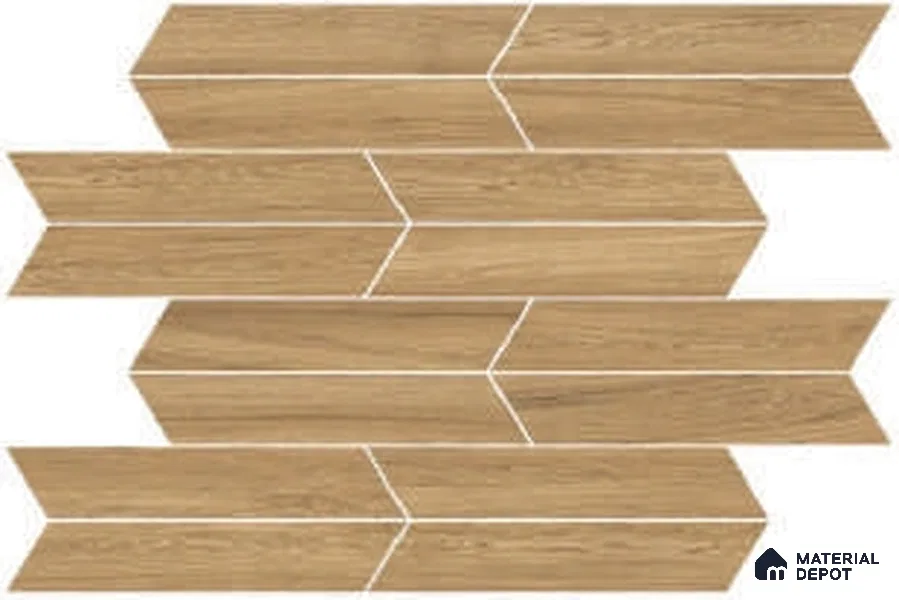 Wood Look Floor & Wall Tile TL 07205 D Feelwood Honey 18 Inch x 3 Inch Vitrified Matte Finish - 9 mm | 2-3 mm Spacer is Mandatory