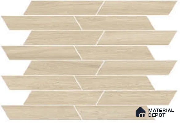 Wood Look Floor & Wall Tile TL 07205 B Feelwood Crema 18 Inch x 3 Inch Vitrified Matte Finish - 9 mm | 2-3 mm Spacer is Mandatory