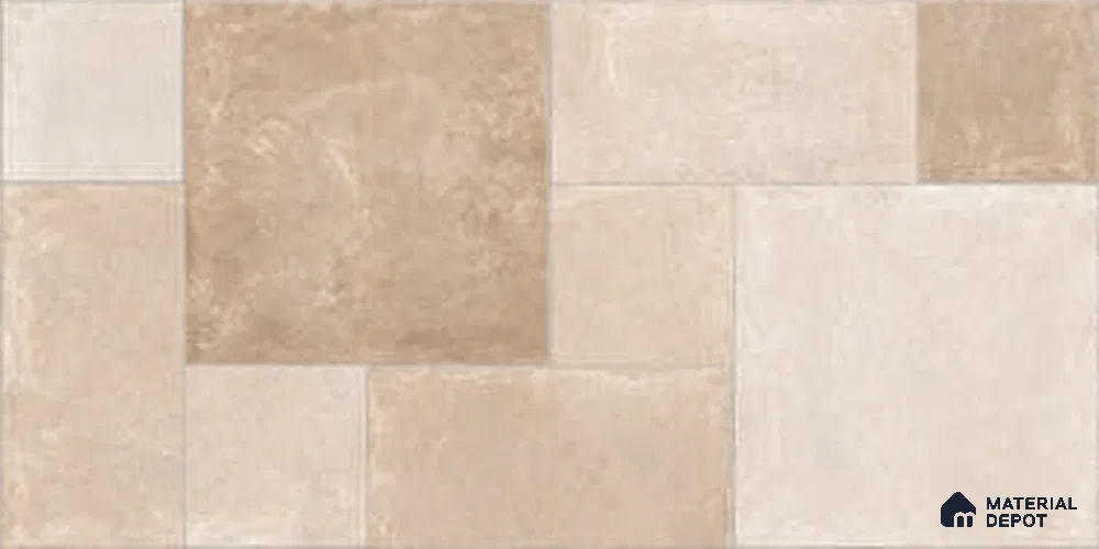 Stone Look Wall & Floor Tile TL 07202 B Lethal Choco 2 ft x 4 ft Vitrified Matte Finish - 11 mm