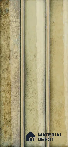 Subway Wall Tile TL 12576 C Kanji Khaki 9 inc x 4.5 inc  Glossy Finish - 8.5 mm  | Suitable For Kitchen, Bathroom Walls and Backsplashes | Spacer Recommended