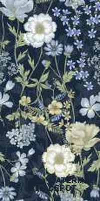 Floral Wall Tile TL 07191 D Floreale Fiore Navy 2 ft x 4 ft Vitrified Matte Finish - 9 mm (Sample)