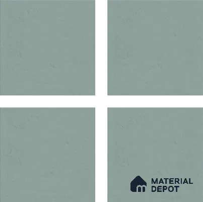 Punch Look Floor & Wall Tile TL 06285 B Cyan Burst 2 ft x 2 ft Vitrified Matte Finish - 8 mm | Suitable for Living Room, Bedroom, Bathroom, Kitchen & Balcony