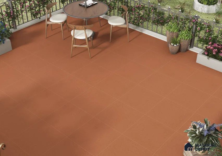 Punch Look Floor & Wall Tile TL 06285 D Flare Radiance 2 ft x 2 ft Vitrified Matte Finish - 8 mm | Suitable for Living Room, Bedroom, Bathroom, Kitchen & Balcony