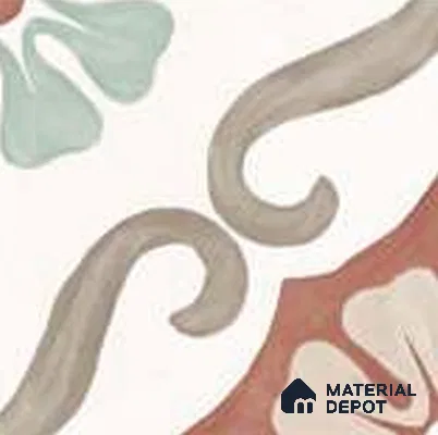 Floor Tile TL 12593 Venice Henna 8 inc x 8 inc  Matte Finish