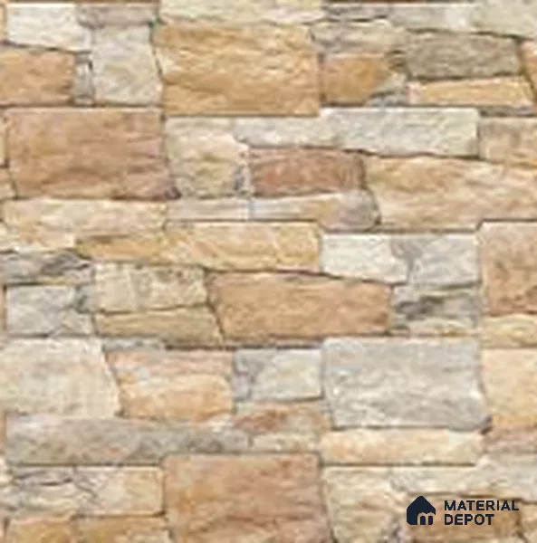 Brick Wall Tile TL 10090 B 16 inch x 6 inch Porcelain Matte Finish - 9 mm