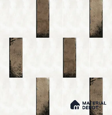 Mosaic Look Wall Tile TL 11454 B Drift Crema 14 inc x 14 inc Porcelain Metallic Finish - 9 mm  | Suitable for Bathroom & Kitchen