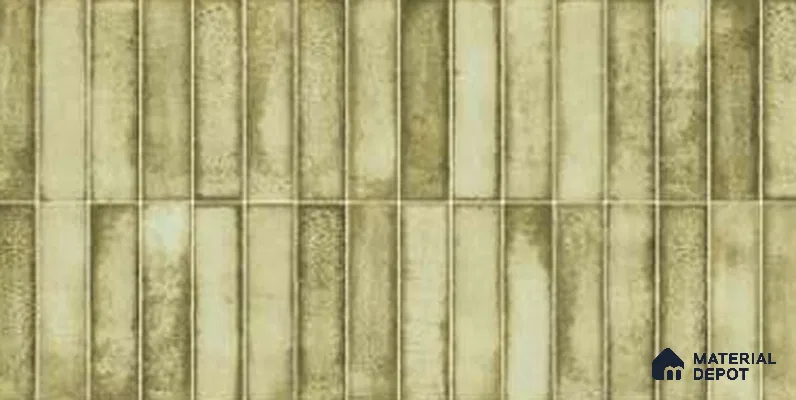 Faux Subway Look Wall Tile TL 11450 D Luma Verde 4 ft x 2 ft Vitrified Matte Finish - 9 mm  | Suitable for Bathroom, Dining & Kitchen