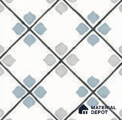 Floor Tile TL 12590 Tivoli Petal Glue 8 inc x 8 inc  Matte Finish