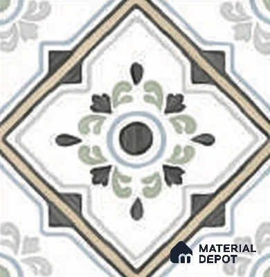 Floor Tile TL 12588 Stella Classic Glue 8 inc x 8 inc  Matte Finish
