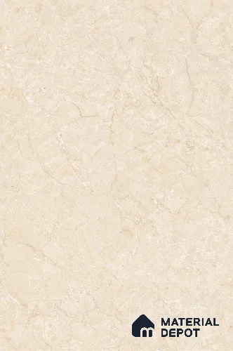 Marble Floor & Wall Large Format Tile TL 06415 Lisa Beige 6 ft x 4 ft Glossy Finish Vitrified Tile - 9 mm | Suitable for Living Room, Bedroom & Bathroom | Adhesive and Spacers Must be Used During Installation