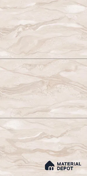 Marble Floor & Wall Large Format Tile TL 06423 Classic Dyna Grey 6 ft x 4 ft Satin Finish Vitrified Tile - 9 mm | Suitable for Living Room, Bedroom & Bathroom | Adhesive and Spacers Must be Used During Installation