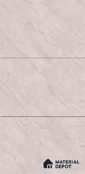 Marble Floor & Wall Large Format Tile TL 06420 B Cinerea River Grey 6 ft x 4 ft Satin Finish Vitrified Tile - 9 mm | Suitable for Living Room, Bedroom & Bathroom | Adhesive and Spacers Must be Used During Installation