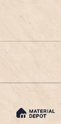 Marble Floor & Wall Large Format Tile TL 06420 Cinerea River Biege 6 ft x 4 ft Satin Finish Vitrified Tile - 9 mm | Suitable for Living Room, Bedroom & Bathroom | Adhesive and Spacers Must be Used During Installation