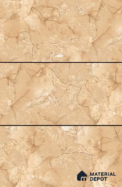 Marble Floor & Wall Tile TL 06383 B Mezora Brown 4 ft x 2 ft Glossy Finish Vitrified Tile - 9 mm | Suitable for Living Room, Bedroom & Bathroom