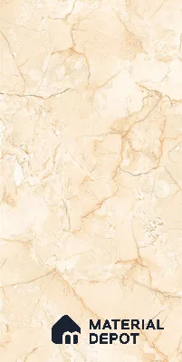 Marble Floor & Wall Tile TL 06383 Mezora Crema 4 ft x 2 ft Glossy Finish Vitrified Tile - 9 mm | Suitable for Living Room, Bedroom & Bathroom