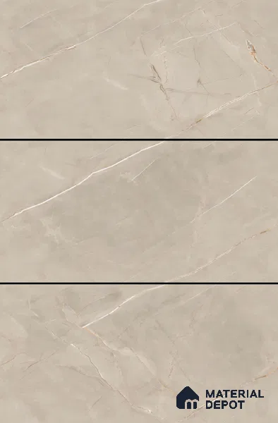 Marble Floor & Wall Tile TL 06396 B Alps Grey 4 ft x 2 ft Glossy Finish Vitrified Tile - 9 mm | Suitable for Living Room, Bedroom & Bathroom