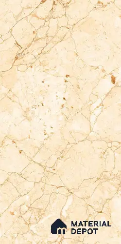 Marble Floor & Wall Tile TL 06379 Vellencia Gold 4 ft x 2 ft Carving Matte Finish Vitrified Tile - 9 mm | Suitable for Living Room, Bedroom & Bathroom