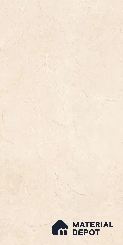 Marble Floor & Wall Tile TL 06388 Crema Marfil 4 ft x 2 ft Glossy Finish Vitrified Tile - 9 mm | Suitable for Living Room, Bedroom & Bathroom