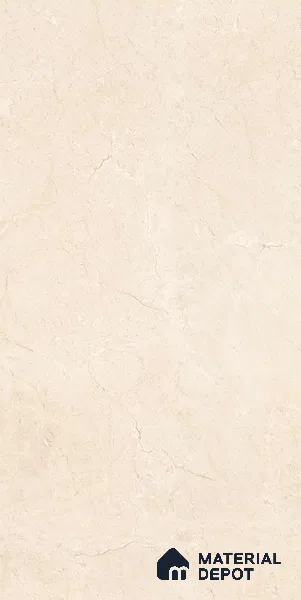 Marble Floor & Wall Tile TL 06388 Crema Marfil 4 ft x 2 ft Glossy Finish Vitrified Tile - 9 mm | Suitable for Living Room, Bedroom & Bathroom