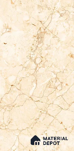 Marble Floor & Wall Tile TL 06406 Valencia Gold 4 ft x 2 ft Glossy Finish Vitrified Tile - 9 mm | Suitable for Living Room, Bedroom & Bathroom