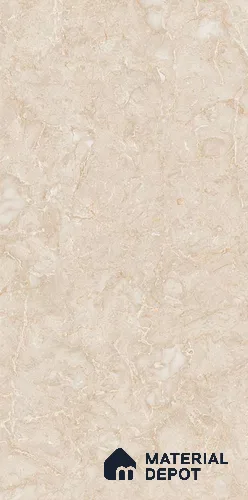 Marble Wall & Floor Tile TL 06378 B Trinity Beige 4 ft x 2 ft Vitrified Glossy Finish - 9 mm | Suitable for Living Room, Bedroom & Bathroom