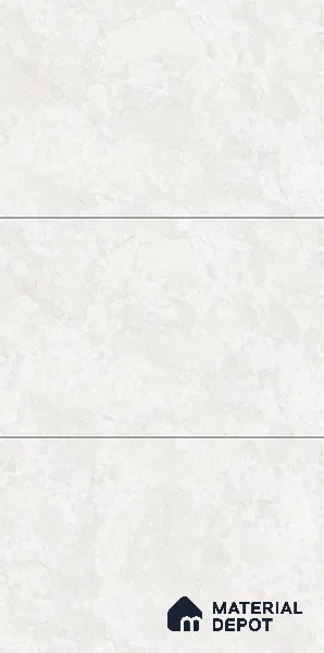 Marble Floor & Wall Large Format Tile TL 06422 Crestola Bianco 6 ft x 4 ft Satin Finish Vitrified Tile - 9 mm | Suitable for Living Room, Bedroom & Bathroom | Adhesive and Spacers Must be Used During Installation