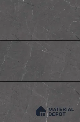 Marble Floor & Wall Tile TL 06407 B Quarry Nero 4 ft x 2 ft Carving Matte Finish Vitrified Tile - 9 mm | Suitable for Living Room, Bedroom & Bathroom