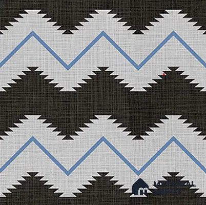 Moroccan Floor Tile TL 12339 PS 321 Blue 1 ft x 1 ft Matte Finish Ceramic Tile - 9 mm | Suitable For Bathroom, Balcony, Kitchen