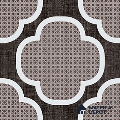 Moroccan Floor Tile TL 12342 PS 350 1 ft x 1 ft Matte Finish Ceramic Tile - 9 mm | Suitable For Bathroom, Balcony, Kitchen