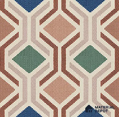 Moroccan Floor Tile TL 12347 PS 355 1 ft x 1 ft Matte Finish Ceramic Tile - 9 mm