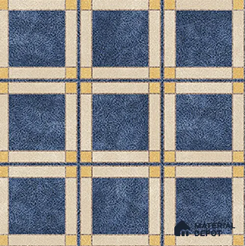 Moroccan Floor Tile TL 12350 PS 358 Blue 1 ft x 1 ft Matte Finish Ceramic Tile - 9 mm | Suitable For Bathroom, Balcony, Kitchen