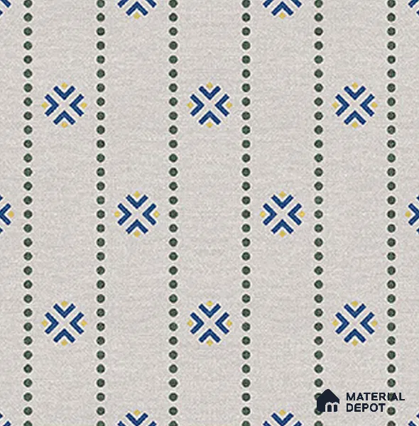 Moroccan Floor Tile TL 12348 PS 356 1 ft x 1 ft Matte Finish Ceramic Tile - 9 mm | Suitable For Bathroom, Balcony, Kitchen