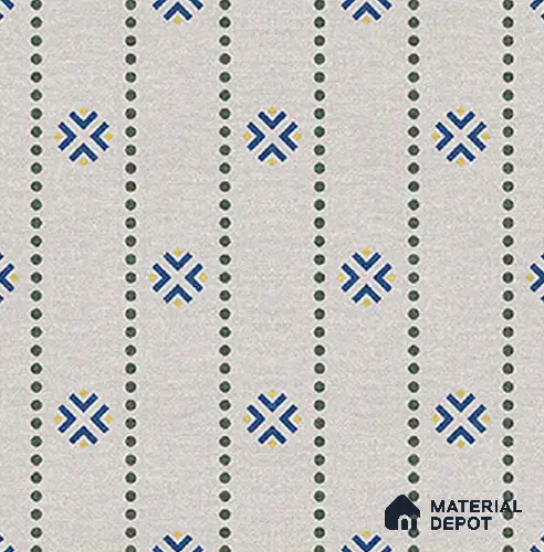 Moroccan Floor Tile TL 12348 PS 356 1 ft x 1 ft Matte Finish Ceramic Tile - 9 mm