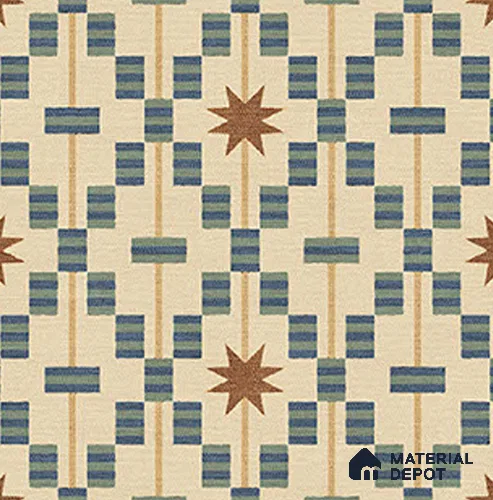 Moroccan Floor Tile TL 12355 PS 363 1 ft x 1 ft Matte Finish Ceramic Tile - 9 mm | Suitable For Bathroom, Balcony, Kitchen