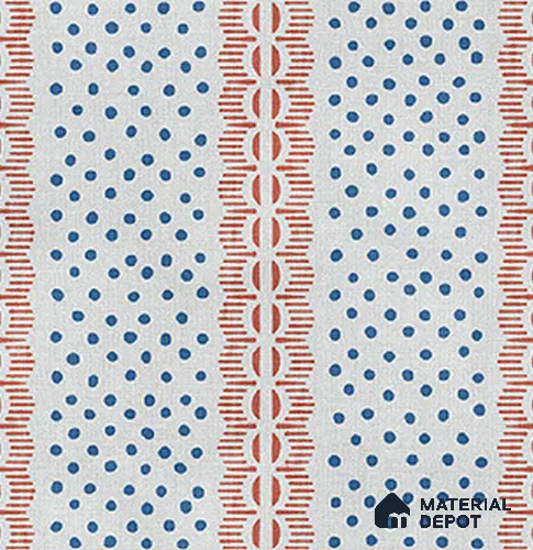Moroccan Floor Tile TL 12356 PS 364 1 ft x 1 ft Matte Finish Ceramic Tile - 9 mm | Suitable For Bathroom, Balcony, Kitchen