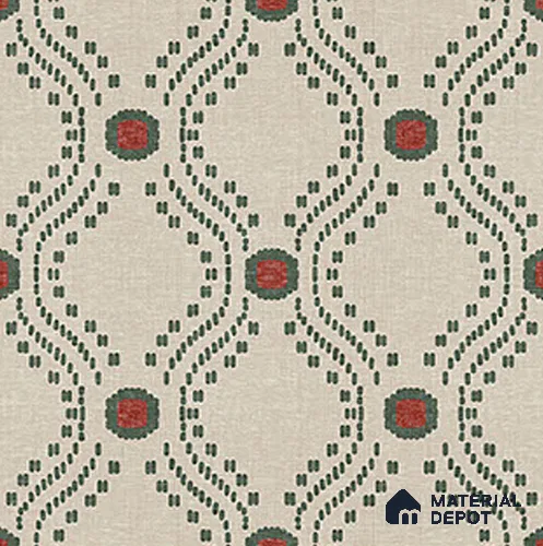 Moroccan Floor Tile TL 12349 PS 357 1 ft x 1 ft Matte Finish Ceramic Tile - 9 mm | Suitable For Bathroom, Balcony, Kitchen