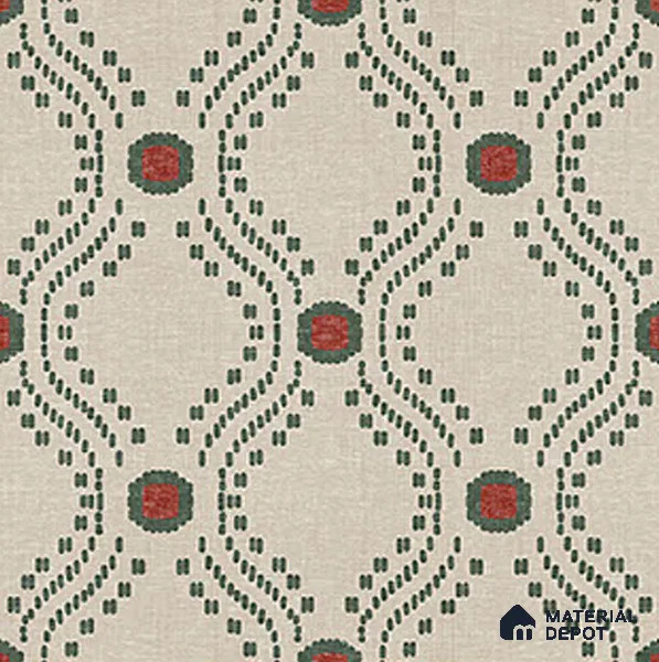 Moroccan Floor Tile TL 12349 PS 357 1 ft x 1 ft Matte Finish Ceramic Tile - 9 mm | Suitable For Bathroom, Balcony, Kitchen