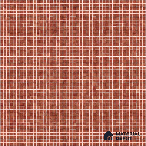 Mosaic Look Floor & Wall Tile TL 10970 B Mosaic Red 2 ft x 2 ft Vitrified Punch Matte Finish - 9 mm | Suitable for Parking, Outdoor, Balcony & Terrace